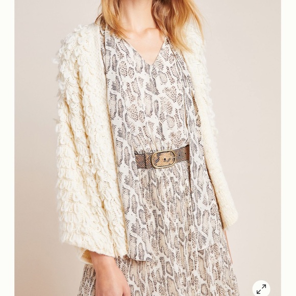 Anthropologie Olivia Snake-Printed Midi Dress NWOT - Picture 3 of 7